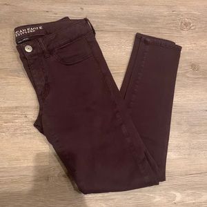 American Eagle Deep Purple Skinny Jeggings